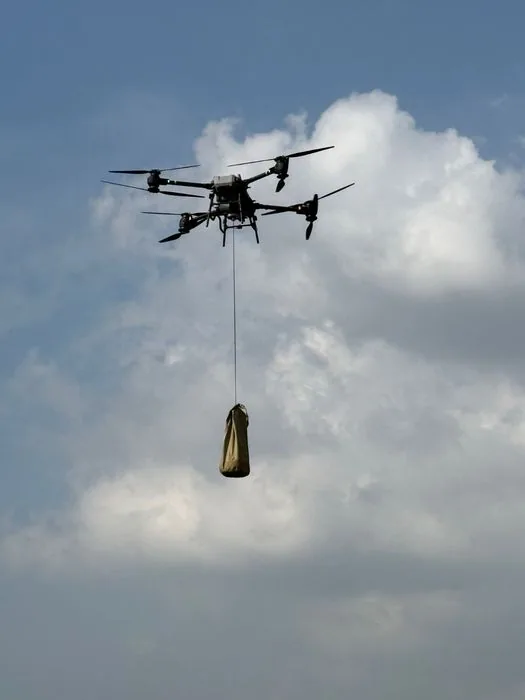 FlyCart drones with drop systems.