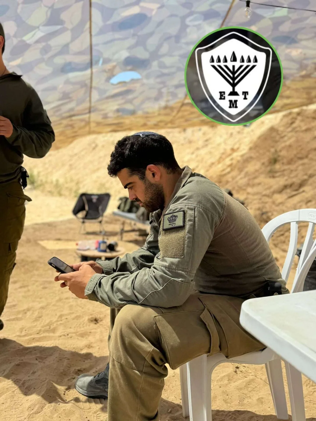 A BBQ for soldiers rotating out of Gaza.