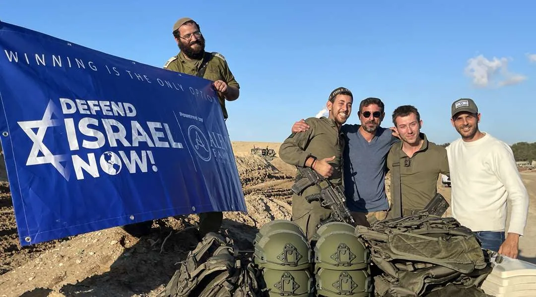 Soldiers gathered near the Gaza border before their mission.
